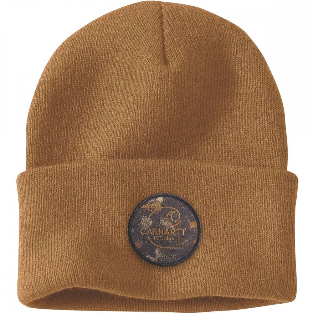 105934 Knit Watercolor Camo Beanie