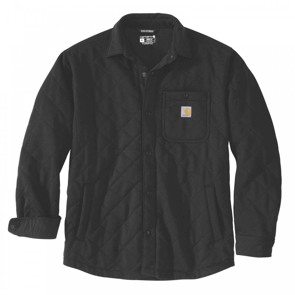 107270 Rain Defender Loose Fit Heavyweight Quilted Snap Front Shirt Jac