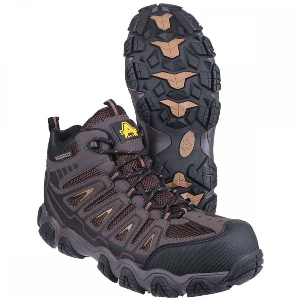 AS801 Rockingham Waterproof Non-Metal S3 Safety Hiker Brown