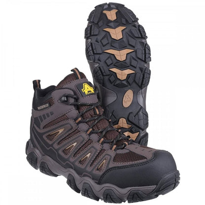 AS801 Rockingham Waterproof Non-Metal S3 Safety Hiker Brown