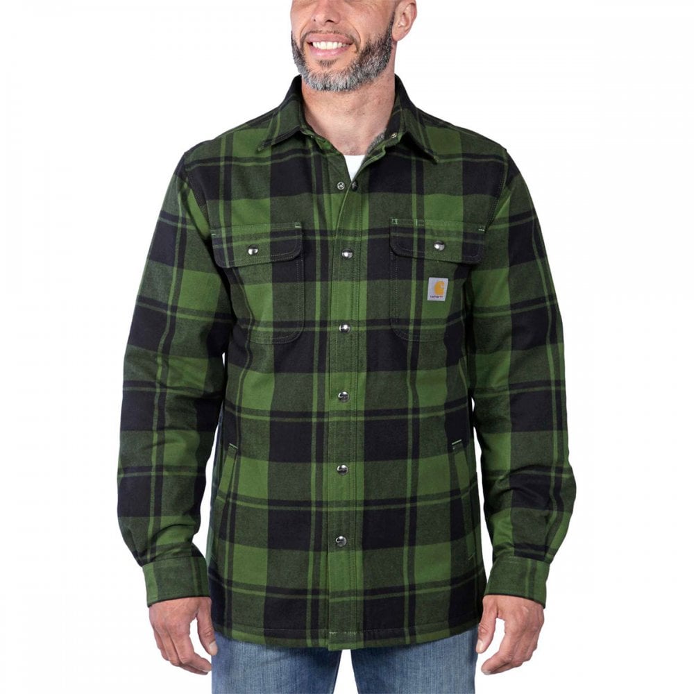 105939 Flannel Sherpa-Lined Shirt Jacket