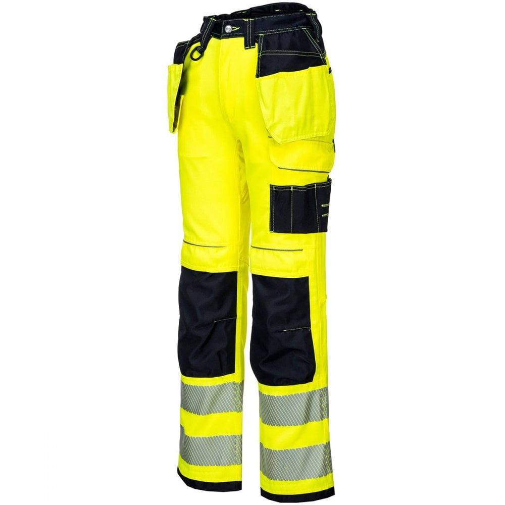 PW306 PW3 Hi-Vis Stretch Holster Pocket Trousers