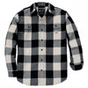 107013 TW4451 Mens Loose Fit HW Flannel L/S Plaid Shirt