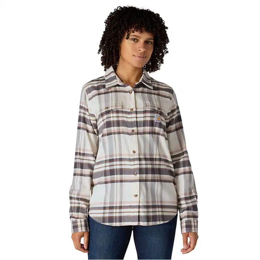 107135 TW7135 Womens Tencel Series Relaxed Fit Plaid Shirt