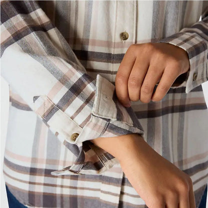 107135 TW7135 Womens Tencel Series Relaxed Fit Plaid Shirt