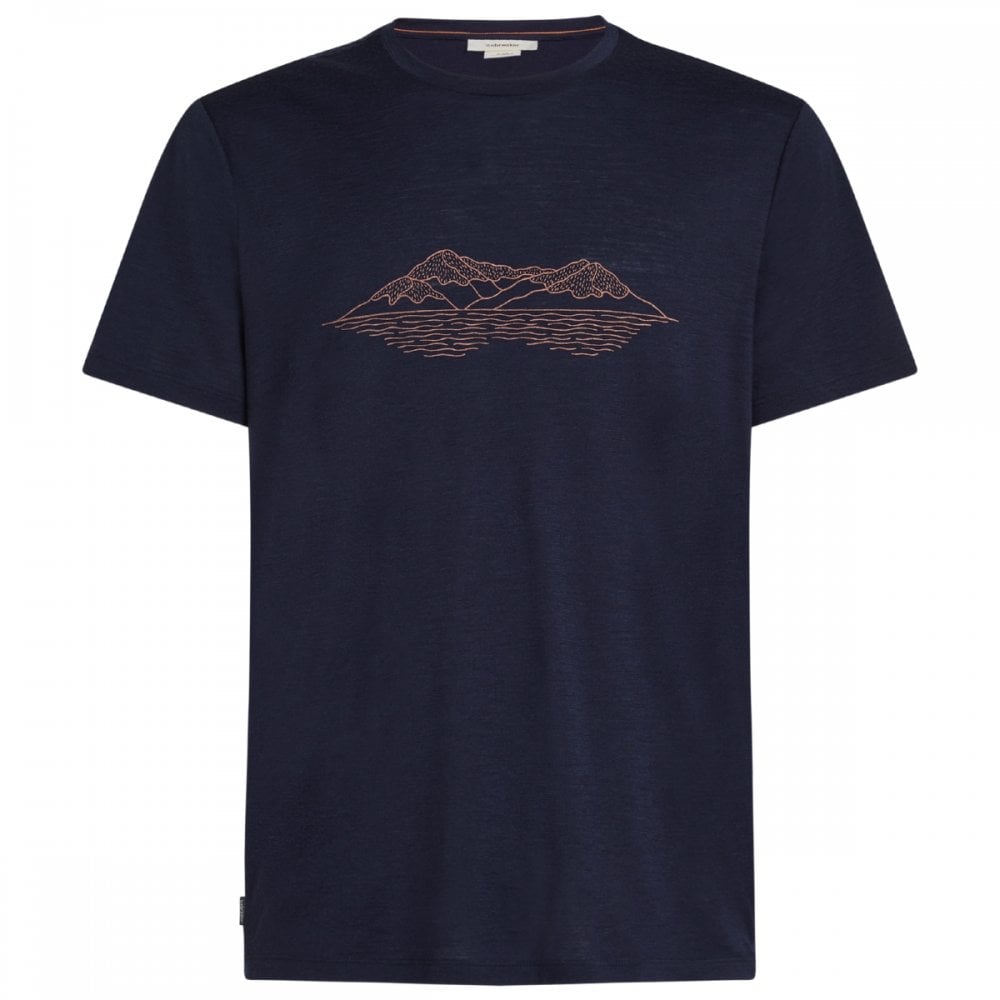 Mens Merino 150 Tech Lite Short Sleeve T-Shirt Pukaki Reflected