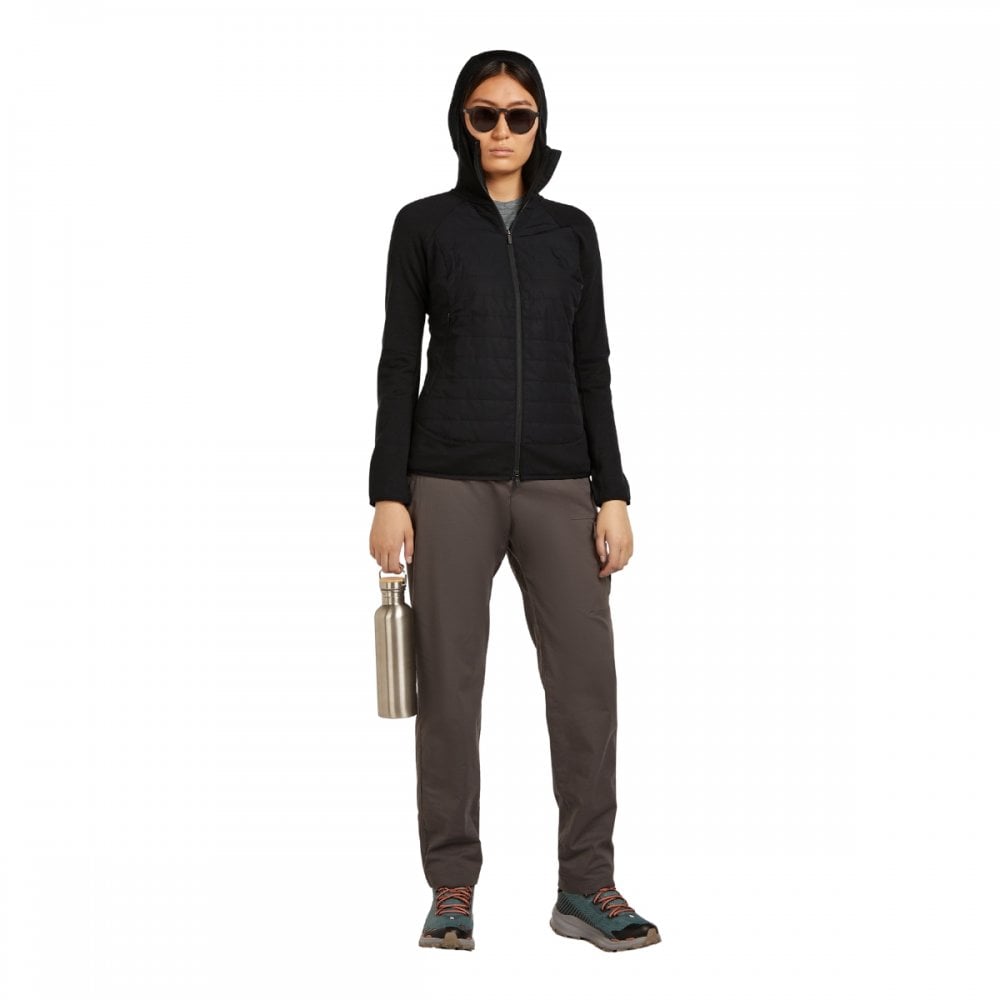 Womens Merino Blend Quantum Hybrid Long Sleeve Zip Hoodie