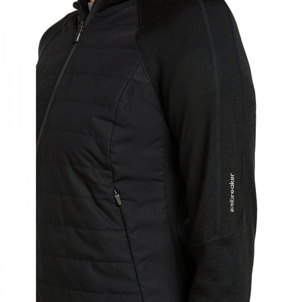 Womens Merino Blend Quantum Hybrid Long Sleeve Zip Hoodie