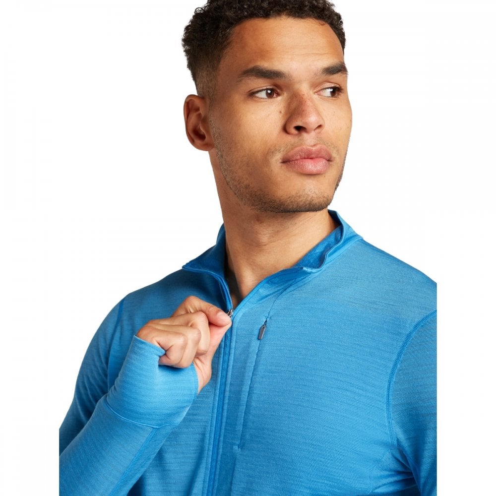 Mens Merino Blend 200 Realfleece™ Descender Long Sleeve Half Zip Jacket
